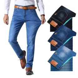 Jeans in denim - pantaloni slim - elasticizzati - con tasche