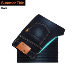 Jean en denim - pantalon slim - extensible - avec poches