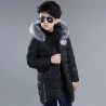 Kids thick jacket - with fur collar