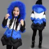 Warm donsjack - met afneembare bontcapuchonKinderen