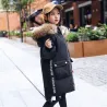 Thick winter jacket - with fur hood - waterproof
