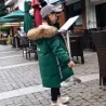 Thick winter jacket - with fur hood - waterproof