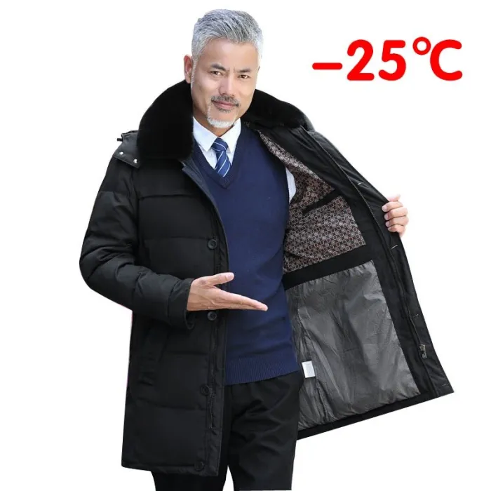 Dikke winterjas - met afneembare capuchon en kraagJassen