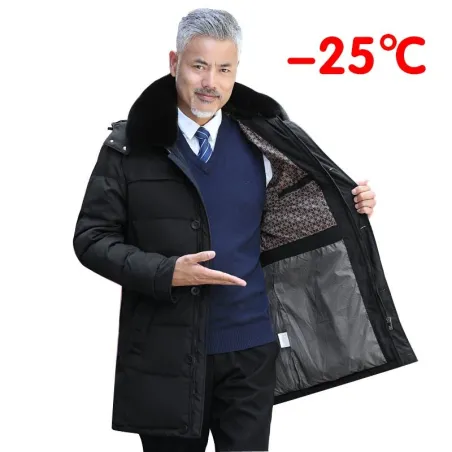 Dikke winterjas - met afneembare capuchon en kraagJassen