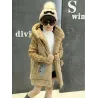 Girls fur coat - with hood