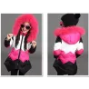 Girls thick coat jacket - with fur hood