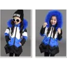 Warm donsjack - met afneembare bontcapuchonKinderen