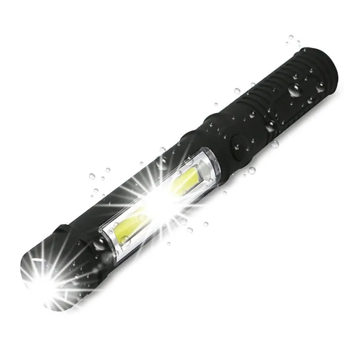 COB LED Mini Pen Multifunktio Käsilamppu Magnetilla