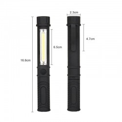 COB LED Mini Pen Multifunction Hand Torch Lamp With Magnet