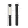 COB LED Mini Pen Multifunktio Käsilamppu Magnetilla