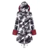 Lange Parka Daunenjacke - mit Fellkapuze - wasserdicht