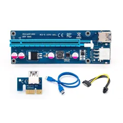 Karta rozszerzająca PCI-E 006C - bitcoin miner - 1x do 16x - USB 3.0Strony