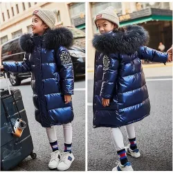 RopaWarm thick coat for kids - with fur hood
