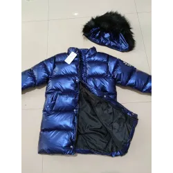 Warm dik jack voor kinderen - met capuchon van bont - waterdichtClothing