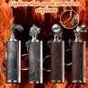 Metal lighter with a key ring