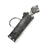 Metal lighter with a key ring