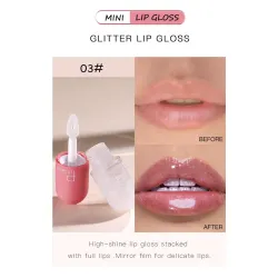 Mini capsule lip gloss - 3 colors - watery velvet texture