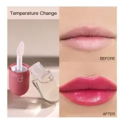 Minicapsule - lipgloss - kleurverandering onder invloed van temperatuur - waterige fluweelzachte textuurLippenstiften