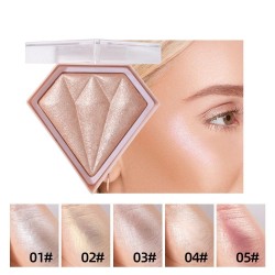 Highlight powder - 5 colors - cosmetic palette