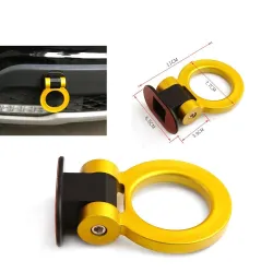 Universal car tow hook - ring shaped