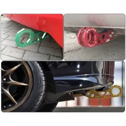 Uniwersalny hak holowniczy do tylnego zderzaka samochodu - stop aluminiumAkcesoria zewnętrzne