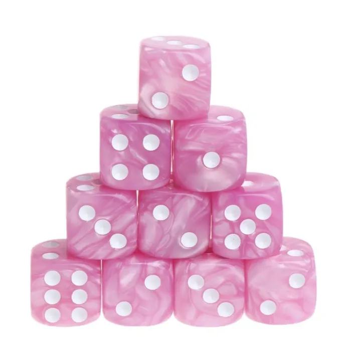 Acrylic polyhedral dice - board game dice - 10pcs/set