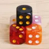 Board game dices - acrylic polyhedral - 10 pieces