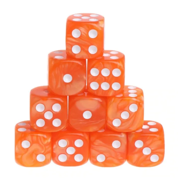 Acrylic polyhedral dice - board game dice - 10pcs/set