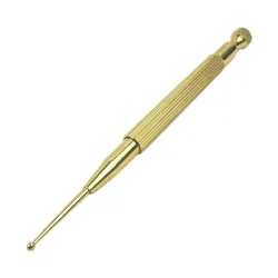 Brass ear massage probe