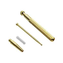 Brass ear massage probe