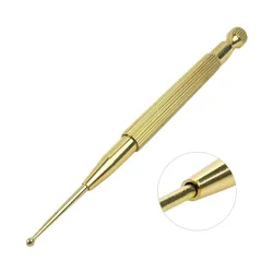 Brass ear massage probe - professional acupuncture pen