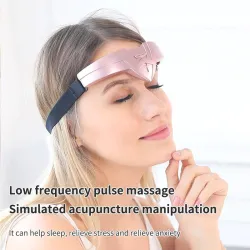 Draadloze hoofdmassageapparaat - acupunctuurhoofdband - ontspannend - slapeloosheid - angstverlichting - USBSlapen