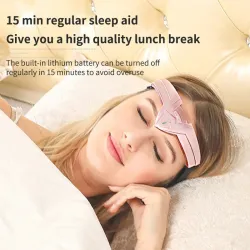 Draadloze hoofdmassageapparaat - acupunctuurhoofdband - ontspannend - slapeloosheid - angstverlichting - USBSlapen