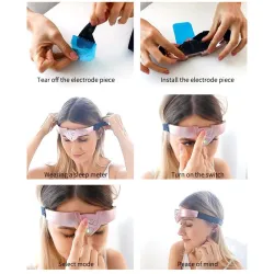 Wireless head massager - acupuncture headband - relaxing - insomnia - anxiety relief - USBSleeping