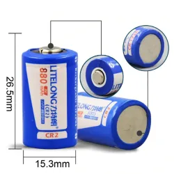 Cr2 880mah lithium batterij - oplaadbaar - LiFePO4 - 4-12 stuksBatterijen