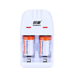 2 stuks Cr2 200mAh oplaadbare batterij - met Cr2 / CR123A universele slimme opladerBatterijen