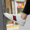 Modne sportowe trampki - prawdziwa skóra - lekkie - z przewiewną siateczkąButy