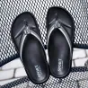 Ledersandalen - Strand Flip Flops - gestreiftes Design