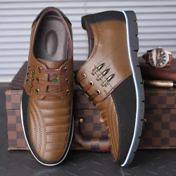 ZapatosBusiness casual leather shoes - breathable - lace-up