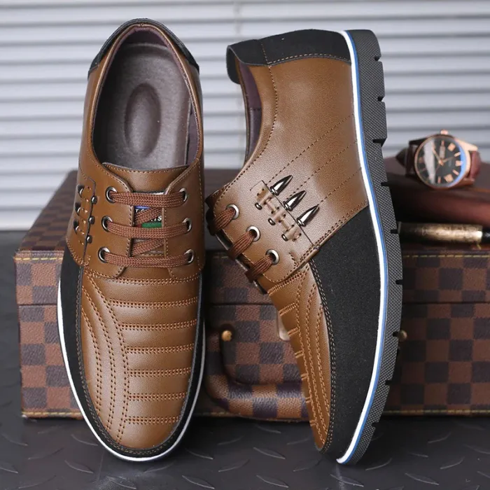 Casual leren schoenen - ademend - met vetersSchoenen
