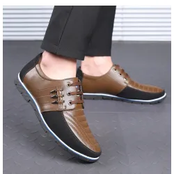 Casual leren schoenen - ademend - met vetersSchoenen