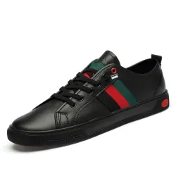 Modische lässige Turnschuhe - echtes Leder - atmungsaktiv - leicht