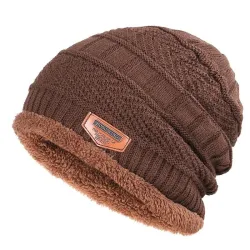 Thick cotton beanies for men