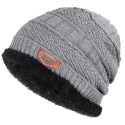 Thick cotton beanies for men