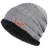 Thick cotton beanies for men