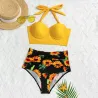 Sunflower bikini set - two piece - lace up