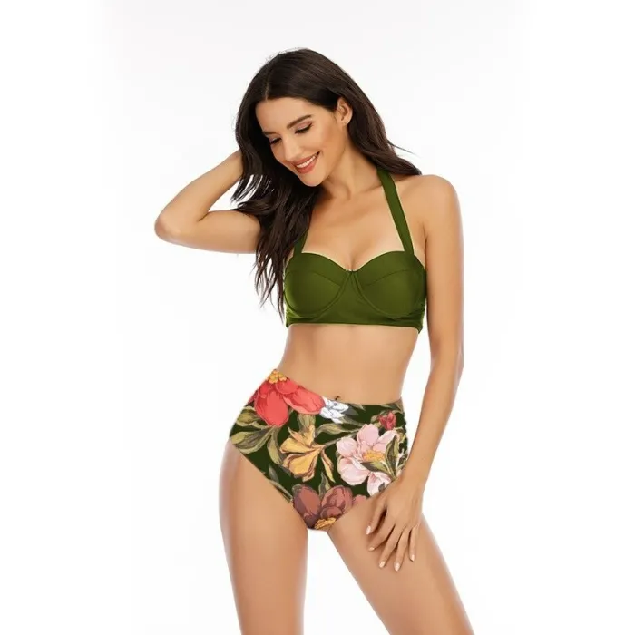 Sunflower bikini set - two piece - lace up