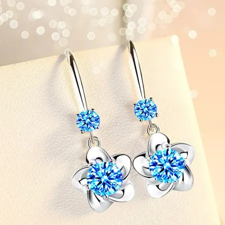 AretesFlower tassel earrings - 925 sterling silver
