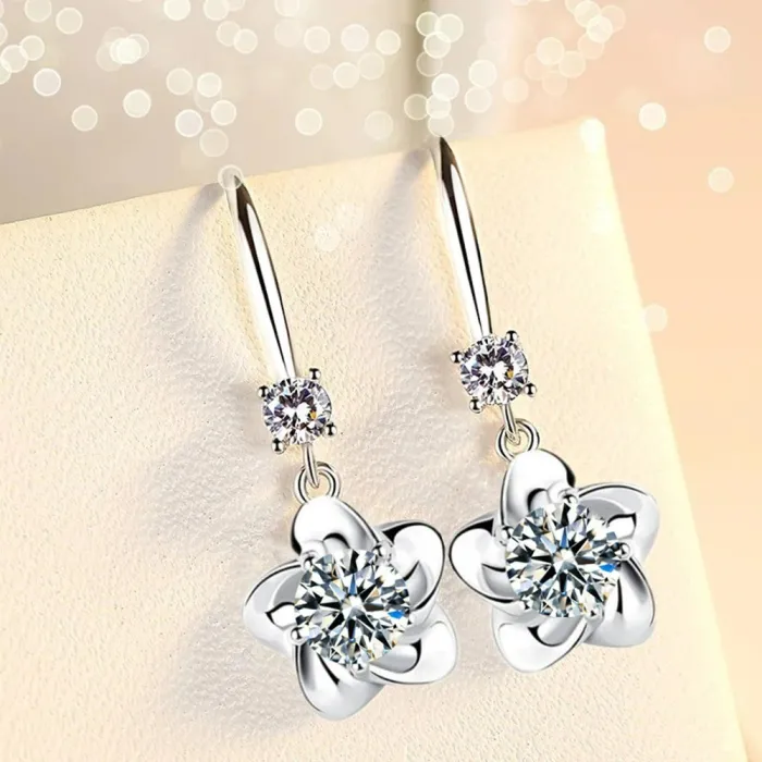 AretesFlower tassel earrings - 925 sterling silver