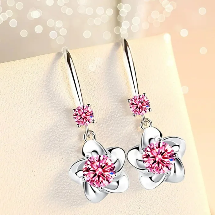 AretesFlower tassel earrings - 925 sterling silver